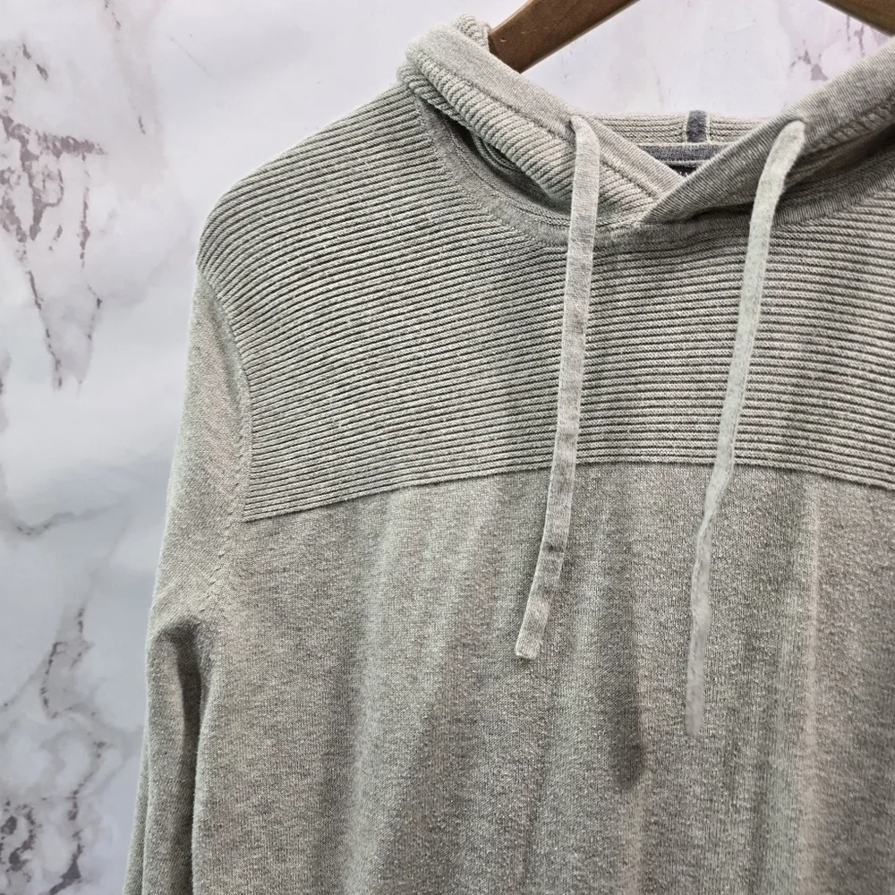 Banana Republic Hoodie Mens Medium Gray Pullover Lightweight Shirt